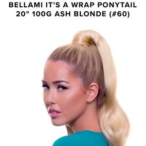 BELLAMI Faux Wrap Ponytail - Ash Blonde